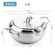 Stainless Deep Frying Pot | Professional-Grade Fryer for Crispy, Golden & Perfectly Fried Results