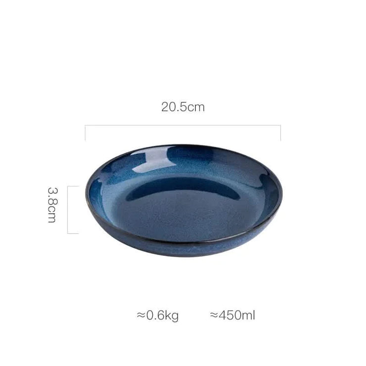 Creative Personality Deep Round Ceramic Dish