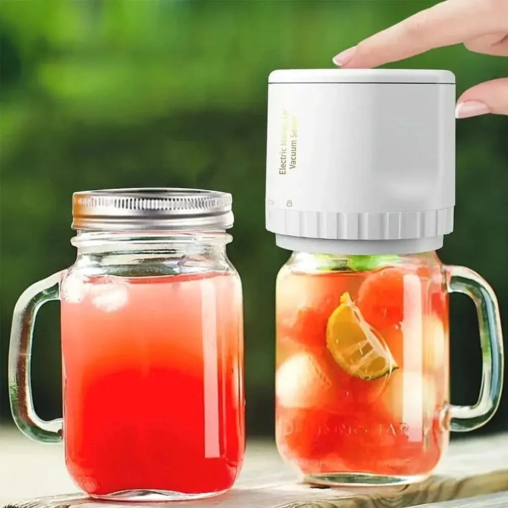 Electric Mason Jar Vacuum Sealer | Airtight Food Preserver
