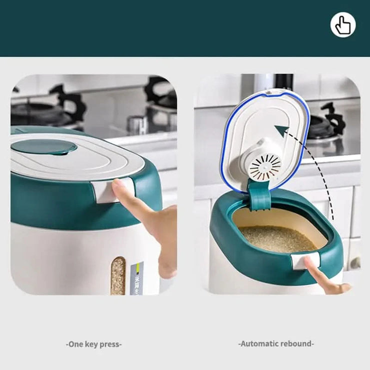 Automatic Kitchen Rice Bin | Smart Storage for Fresh, Convenient, and Mess-Free Rice Dispensing