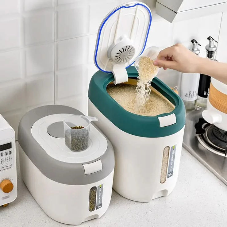 Automatic Kitchen Rice Bin | Smart Storage for Fresh, Convenient, and Mess-Free Rice Dispensing