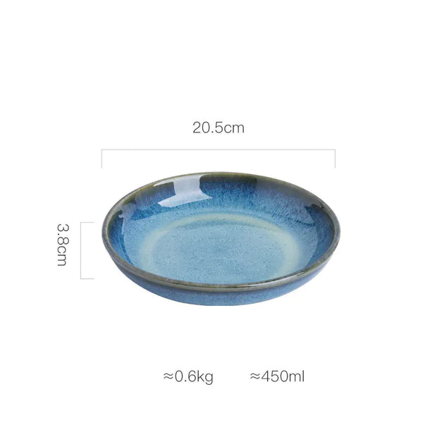 Creative Personality Deep Round Ceramic Dish