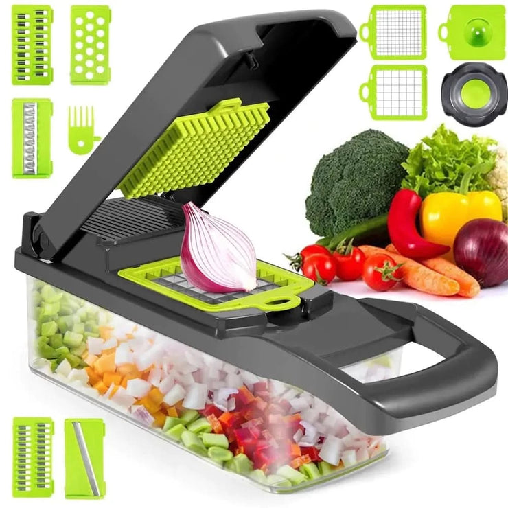 Multi-Functional Vegetable Cutter | All-in-One Slicer, Dicer & Chopper