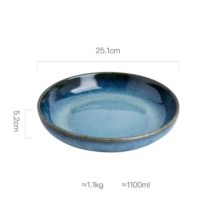 Creative Personality Deep Round Ceramic Dish