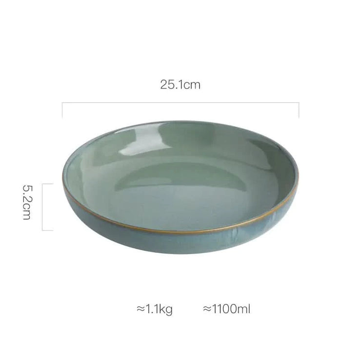 Creative Personality Deep Round Ceramic Dish