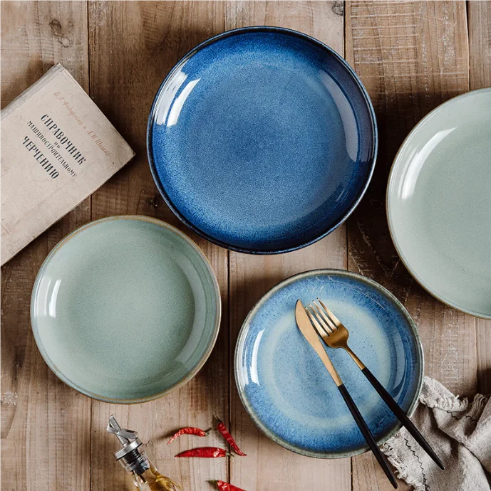 Creative Personality Deep Round Ceramic Dish