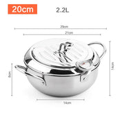 Stainless Deep Frying Pot | Professional-Grade Fryer for Crispy, Golden & Perfectly Fried Results