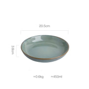 Creative Personality Deep Round Ceramic Dish
