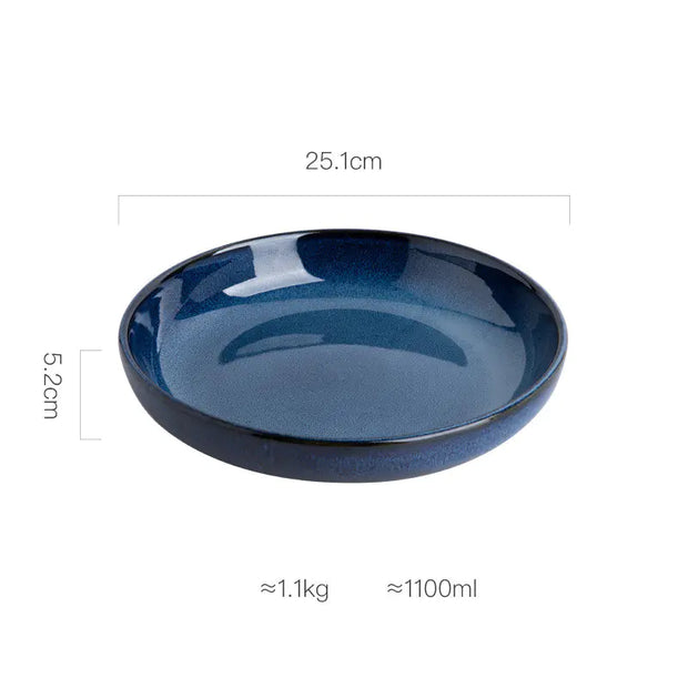 Creative Personality Deep Round Ceramic Dish